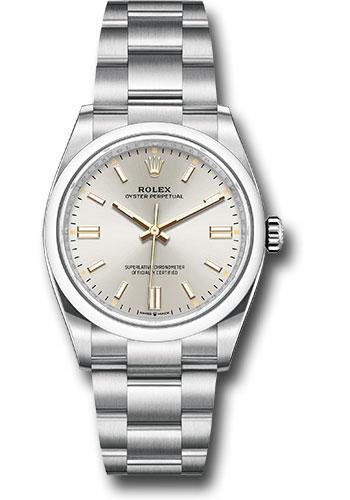 Rolex Oyster Perpetual 36 Watch – Domed Bezel – Silver Index Dial – Oyster Bracelet – 2020 Release – 126000