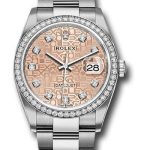 Rolex Steel Datejust 36 Watch – Diamond Bezel – Pink Jubilee Diamond Dial – Oyster Bracelet – 2019 Release – 126284RBR