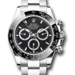 Rolex Oystersteel Cosmograph Daytona Watch – Black Cerachrom Bezel – Black Index Dial – Oyster Bracelet – 126500ln