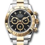 Rolex Yellow Rolesor Cosmograph Daytona Watch – Fixed Bezel – Black Index Dial – Oyster Bracelet – 126503