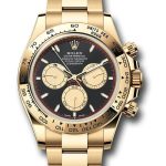 Rolex Yellow Gold Cosmograph Daytona Watch – Fixed Bezel – Black And Champagne Index Dial – Oyster Bracelet – 126508 bkchio