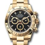 Rolex Yellow Gold Cosmograph Daytona Watch – Fixed Bezel – Black Index Dial – Oyster Bracelet – 126508