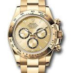 Rolex Yellow Gold Cosmograph Daytona Watch – Fixed Bezel – Golden Index Dial – Oyster Bracelet – 126508