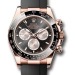 Rolex Everose Gold Cosmograph Daytona Watch – Black Cerachrom Bezel – Black And Sundust Index Dial – Oysterflex Strap – 126515ln bksuiof