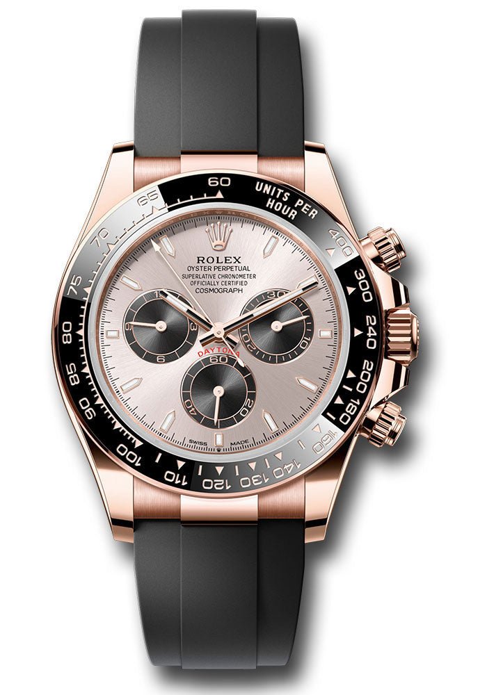 Rolex Everose Gold Cosmograph Daytona Watch – Black Cerachrom Bezel – Sundust And Black Index Dial – Oysterflex Strap – 126515ln subkiof