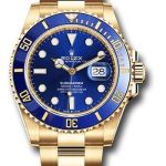 Rolex Yellow Gold Submariner Date Watch – Blue Bezel – Blue Dial – 2020 Release – 126618LB