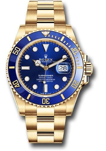 Rolex Yellow Gold Submariner Date Watch – Blue Bezel – Blue Dial – 2020 Release – 126618LB