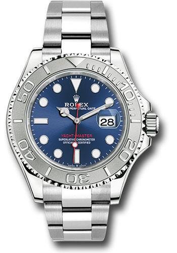 Rolex Steel and Platinum Yacht-Master 40 Watch – Blue Dial – 3235 Movement – 126622