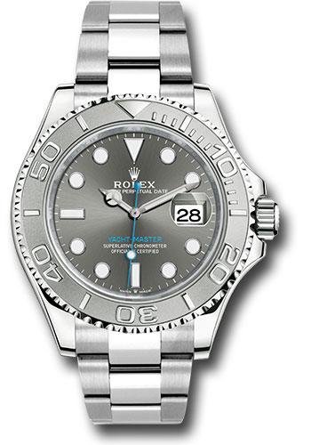 Rolex Steel and Platinum Yacht-Master 40 Watch – Dark Rhodium Dial – 3235 Movement – 126622