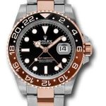 Rolex Everose Rolesor GMT-Master II 40 Watch – Black And Brown Root Beer Bezel – Black Dial – Oyster Bracelet – 126711CHNR