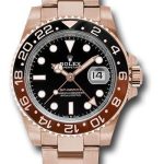 Rolex Everose GMT-Master II 40 Watch – Black And Brown Bezel – Black Dial – Oyster Bracelet – 126715CHNR