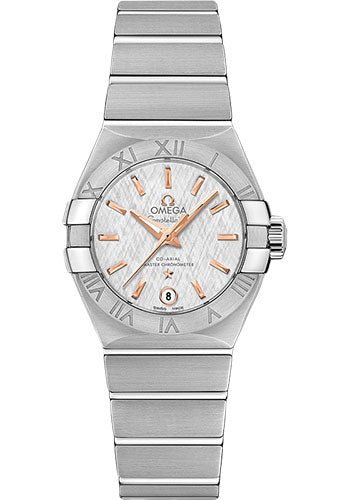 Omega Constellation Co-Axial Master Chronometer Watch – 27 mm Steel Case – White -Silvery Dial – 127.10.27.20.02.001