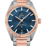 Omega Constellation Globemaster Co-Axial Master Chronometer Watch – 39 mm Steel And Sedna Gold Case – Sedna Gold Fluted Bezel – Blue Dial – 130.20.39.21.03.001