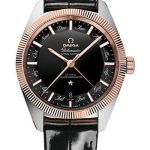 Omega Constellation Globemaster Omega Co-Axial Master Chronometer Annual Calendar – 41 mm Steel And Sedna Gold Case – Black Dial – Black Leather Strap – 130.23.41.22.01.001