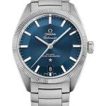 Omega Constellation Globemaster Co-Axial Master Chronometer Watch – 39 mm Steel Case – Fluted Bezel – Blue Dial – 130.30.39.21.03.001