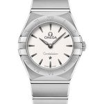 Omega Constellation Manhattan Quartz Watch – 25 mm Steel Case – Crystal White Silvery Dial – 131.10.25.60.02.001