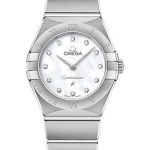 Omega Constellation Manhattan Quartz Watch – 25 mm Steel Case – Mother-Of-Pearl Diamond Dial – 131.10.25.60.55.001