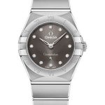 Omega Constellation Manhattan Quartz Watch – 25 mm Steel Case – Grey Diamond Dial – 131.10.25.60.56.001