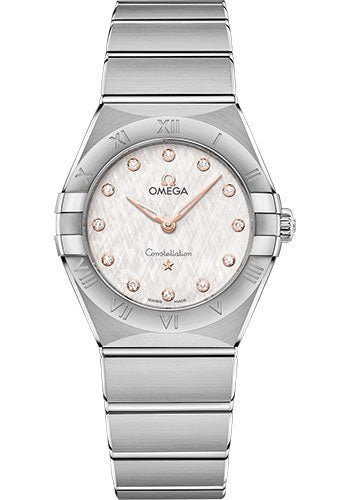 Omega Constellation Manhattan Quartz Watch – 28 mm Steel Case – Cream Silvery Dial – 131.10.28.60.52.001