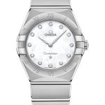 Omega Constellation Manhattan Quartz Watch – 28 mm Steel Case – Mother-Of-Pearl Diamond Dial – 131.10.28.60.55.001