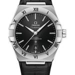 Omega Constellation OMEGA Co-Axial Master Chronometer – 39 mm Steel Case – Black Dial – Black Leather Strap – 131.13.39.20.01.001
