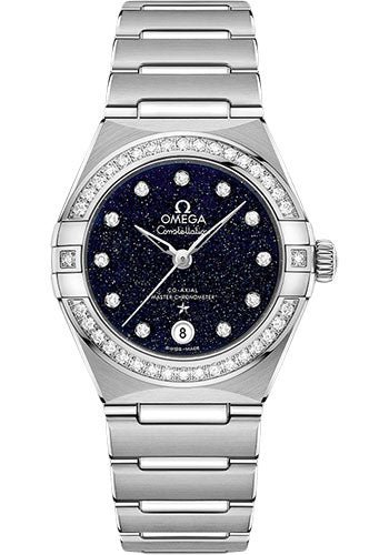 Omega Constellation Omega Co-Axial Master Chronometer – 29 mm Steel Case – Diamond Bezel – Blue Glass Diamond Dial – 131.15.29.20.53.001