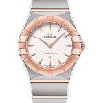 Omega Constellation Manhattan Quartz Watch – 25 mm Steel And Sedna Gold Case – Crystal White Silvery Dial – 131.20.25.60.02.001