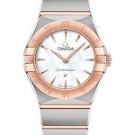Omega Constellation Manhattan Quartz Watch – 25 mm Steel And Sedna Gold Case – Mother-Of-Pearl Dial – 131.20.25.60.05.001