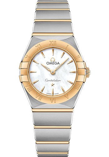 Omega Constellation Manhattan Quartz Watch – 25 mm Steel And Yellow Gold Case – Mother-Of-Pearl Dial – 131.20.25.60.05.002