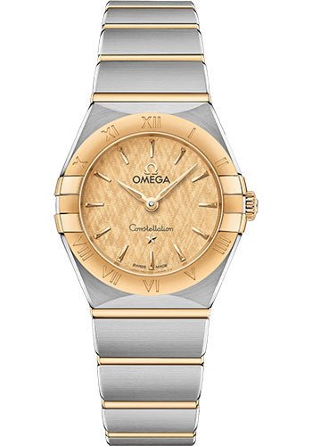 Omega Constellation Manhattan Quartz Watch – 25 mm Steel And Yellow Gold Case – Champagne Dial – 131.20.25.60.08.001