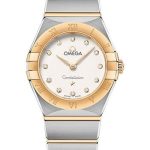 Omega Constellation Manhattan Quartz Watch – 25 mm Steel And Yellow Gold Case – Crystal White Silvery Diamond Dial – 131.20.25.60.52.002