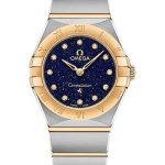 Omega Constellation Quartz – 25 mm Steel And Yellow Gold Case – Blue Glass Diamond Dial – 131.20.25.60.53.001