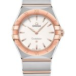 Omega Constellation Manhattan Quartz Watch – 28 mm Steel And Sedna Gold Case – Crystal White Silvery Dial – 131.20.28.60.02.001