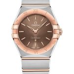 Omega Constellation Manhattan Quartz Watch – 28 mm Steel And Sedna Gold Case – Brown Dial – 131.20.28.60.13.001
