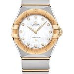 Omega Constellation Manhattan Quartz Watch – 28 mm Steel And Yellow Gold Case – Mother-Of-Pearl Diamond Dial – 131.20.28.60.55.002