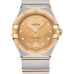 Omega Constellation Manhattan Quartz Watch – 28 mm Steel And Yellow Gold Case – Champagne Diamond Dial – 131.20.28.60.58.001