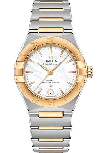 Omega Constellation Manhattan Co-Axial Master Chronometer Watch – 29 mm Steel And Yellow Gold Case – Mother-Of-Pearl Dial – 131.20.29.20.05.002