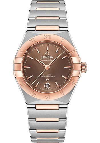 Omega Constellation Manhattan Co-Axial Master Chronometer Watch – 29 mm Steel And Sedna Gold Case – Brown Dial – 131.20.29.20.13.001