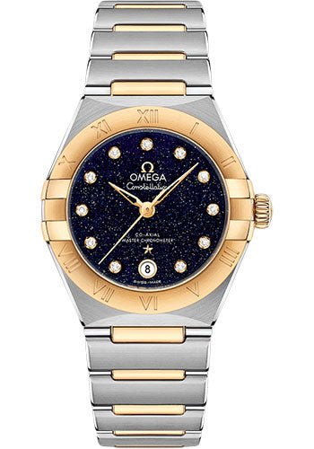 Omega Constellation Omega Co-Axial Master Chronometer – 29 mm Steel And Yellow Gold Case – Blue Glass Diamond Dial – 131.20.29.20.53.001