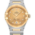 Omega Constellation Manhattan Co-Axial Master Chronometer Watch – 29 mm Steel And Yellow Gold Case – Champagne Diamond Dial – 131.20.29.20.58.001