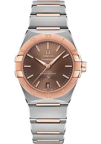 Omega Constellation OMEGA Co-Axial Master Chronometer – 36 mm Steel And Sedna Gold Case – Brown Dial – 131.20.36.20.13.001