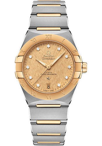 Omega Constellation OMEGA Co-Axial Master Chronometer – 36 mm Steel And Yellow Gold Case – Champagne Diamond Dial – 131.20.36.20.58.001