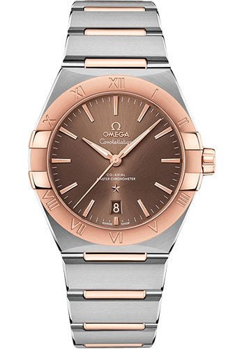 Omega Constellation OMEGA Co-Axial Master Chronometer – 39 mm Steel And Sedna Gold Case – Brown Dial – 131.20.39.20.13.001