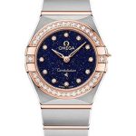 Omega Constellation Quartz – 25 mm Steel And Sedna Gold Case – Diamond Bezel – Blue Glass Diamond Dial – 131.25.25.60.53.002