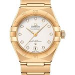 Omega Constellation Manhattan Co-Axial Master Chronometer Watch – 29 mm Yellow Gold Case – Crystal White Silvery Diamond Dial – 131.50.29.20.52.002