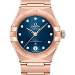 Omega Constellation Manhattan Co-Axial Master Chronometer Watch – 29 mm Sedna Gold Case – Blue Diamond Dial – 131.50.29.20.53.001