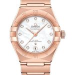 Omega Constellation Manhattan Co-Axial Master Chronometer Watch – 29 mm Sedna Gold Case – Mother-Of-Pearl Diamond Dial – 131.50.29.20.55.001