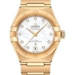 Omega Constellation Manhattan Co-Axial Master Chronometer Watch – 29 mm Yellow Gold Case – Mother-Of-Pearl Diamond Dial – 131.50.29.20.55.002
