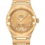 Omega Constellation Manhattan Co-Axial Master Chronometer Watch – 29 mm Yellow Gold Case – Champagne Diamond Dial – 131.50.29.20.58.001