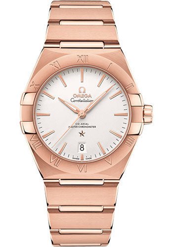 Omega Constellation OMEGA Co-Axial Master Chronometer – 39 mm Sedna Gold Case – Opaline Silvery Dial – 131.50.39.20.02.001